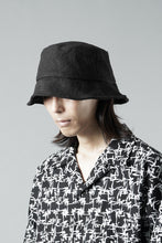 Load image into Gallery viewer, ierib exclusive Bucket Hat / Heavy Linen Canvas (BLACK EDITON)