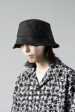 Load image into Gallery viewer, ierib exclusive Bucket Hat / Heavy Linen Canvas (BLACK EDITON)