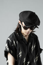 Load image into Gallery viewer, ierib exclusive Casquette / Heavy Linen Canvas + Steer Leather (BLACK EDITON)