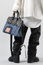 画像をギャラリービューアに読み込む, ierib exclusive 2Way Bark Bag 30 / Vintage Denim + Horse Leather (INDIGO x BLACK #A)