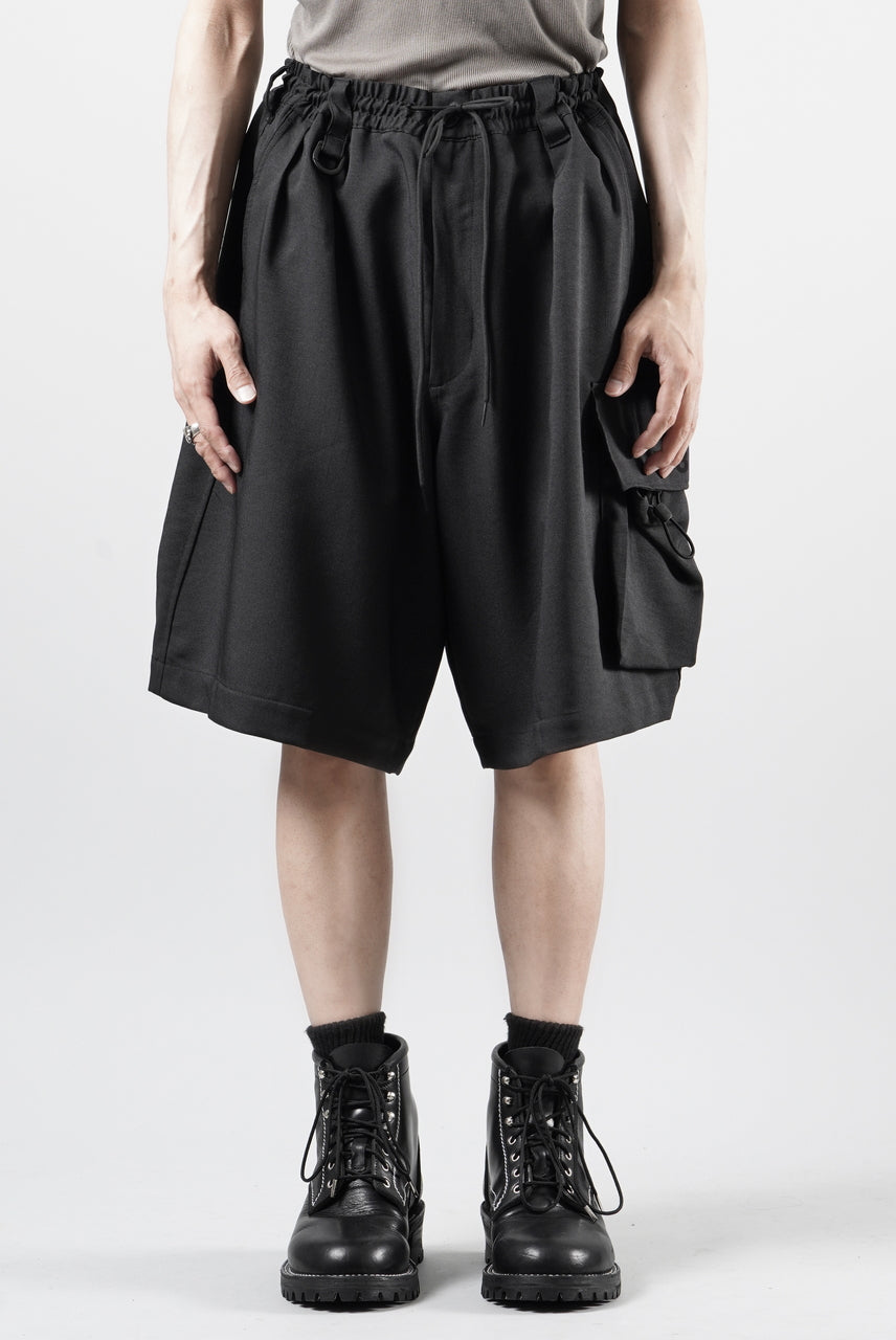 画像をギャラリービューアに読み込む, Y-3 Yohji Yamamoto SPORT UNIFORM CARGO SHORTS (BLACK)