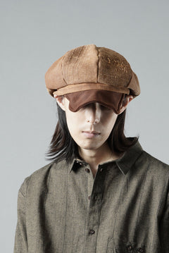 Load image into Gallery viewer, ierib exclusive Casquette / Vintage SAKABUKURO × Lamb Suede Leather (BROWN #A)