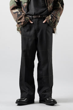画像をギャラリービューアに読み込む, CHANGES REMAKE CUSTOM STITCH TROUSERS (BLACK #B)