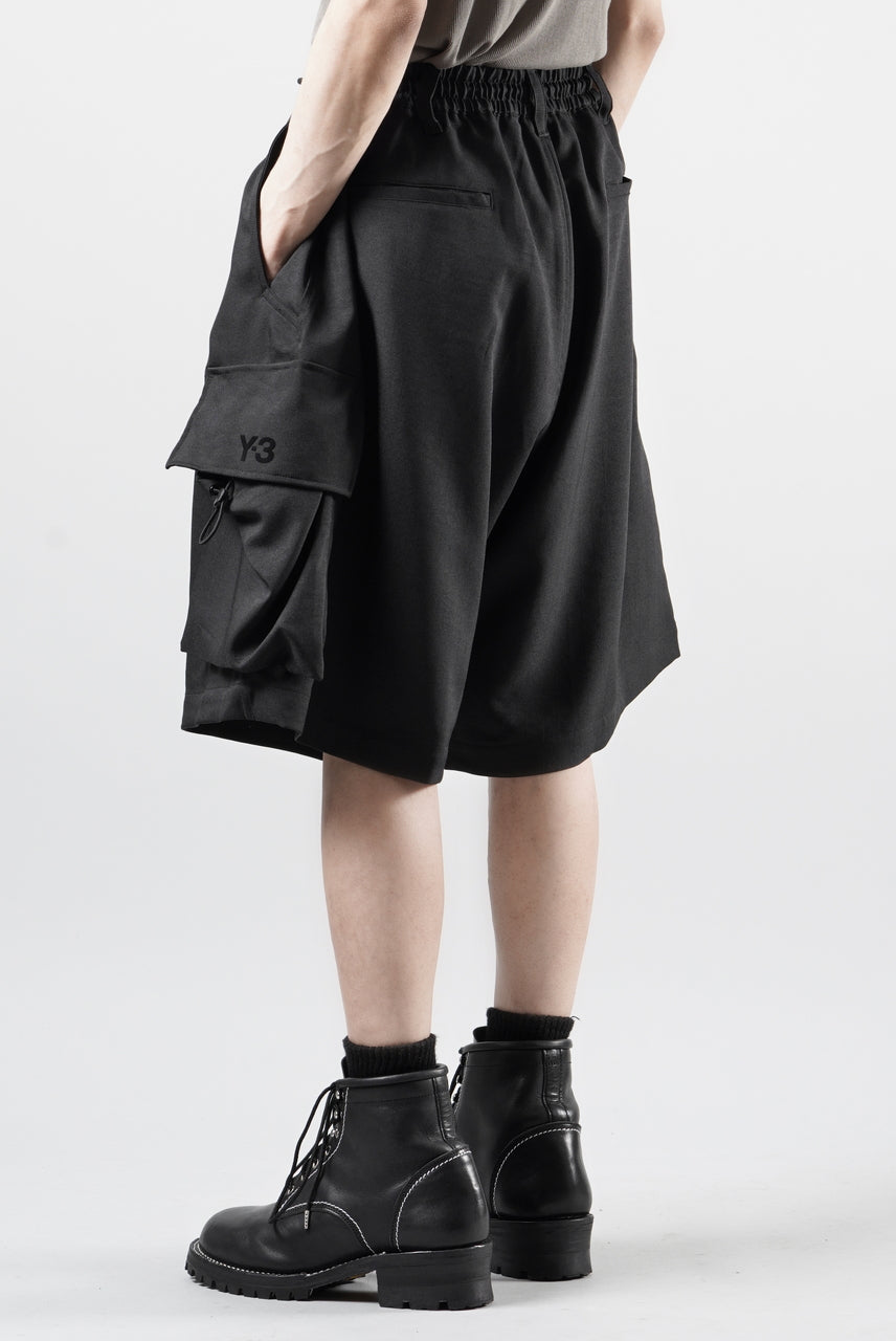 Y-3 Yohji Yamamoto SPORT UNIFORM CARGO SHORTS (BLACK)の商品ページ