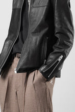 画像をギャラリービューアに読み込む, A LEATHER Roadster Jacket / SMOOTH COWHIDE (BLACK)