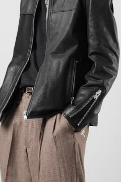 画像をギャラリービューアに読み込む, A LEATHER Roadster Jacket / SMOOTH COWHIDE (BLACK)
