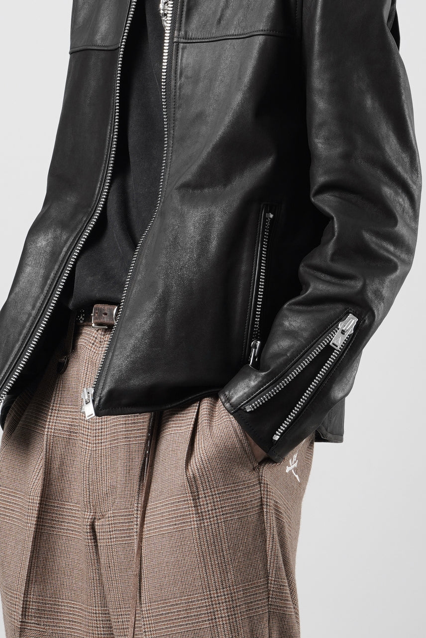画像をギャラリービューアに読み込む, A LEATHER Roadster Jacket / SMOOTH COWHIDE (BLACK)
