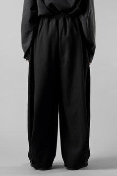 画像をギャラリービューアに読み込む, kujaku wide easy pants with hem button / P-317 (black)