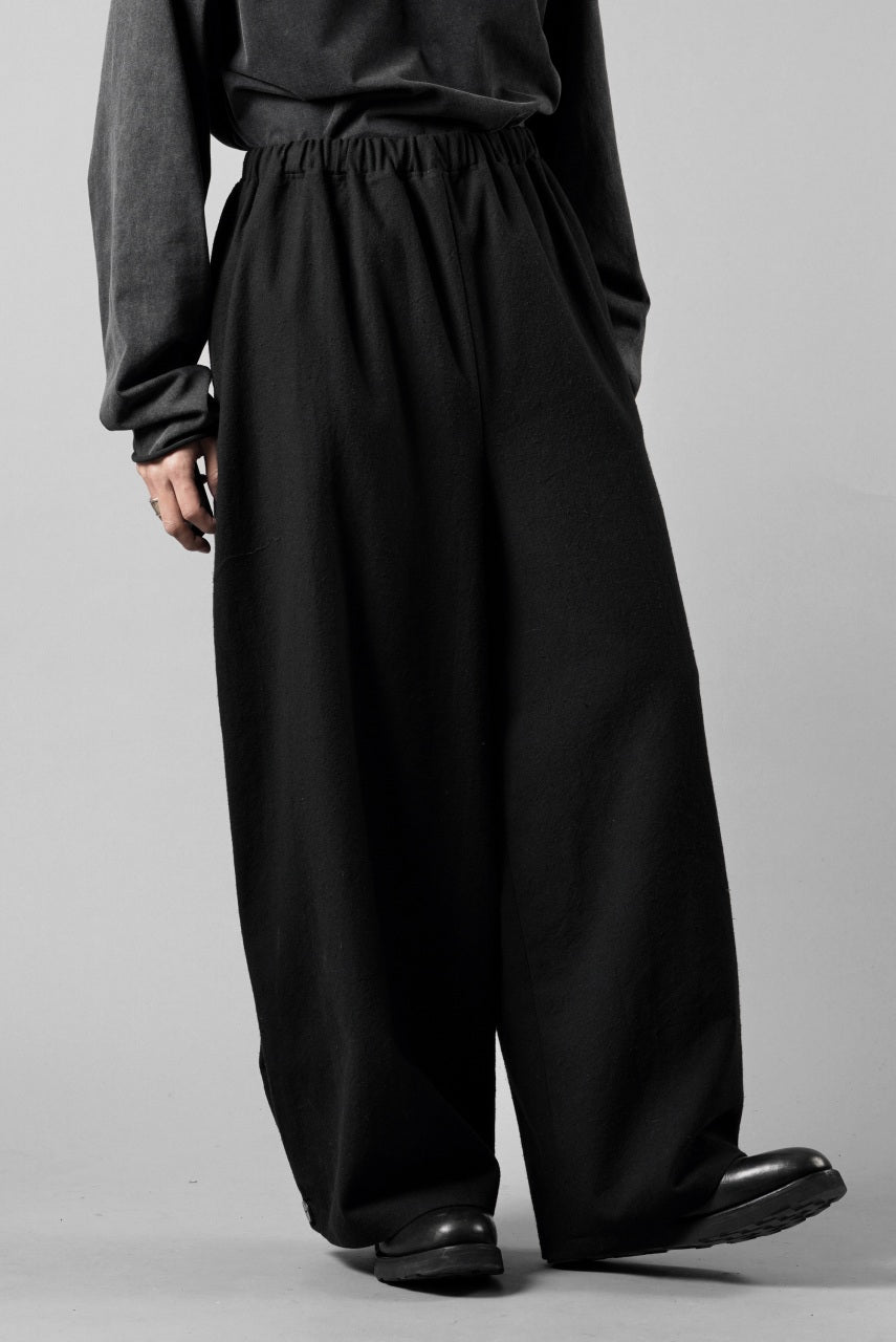 画像をギャラリービューアに読み込む, kujaku wide easy pants with hem button / P-317 (black)