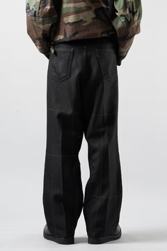 画像をギャラリービューアに読み込む, CHANGES REMAKE CUSTOM STITCH TROUSERS (BLACK #B)