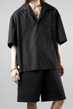 画像をギャラリービューアに読み込む, entire studios SS OPEN COLLAR SHIRT (BLACK)