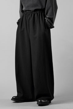 画像をギャラリービューアに読み込む, kujaku wide easy pants with hem button / P-317 (black)