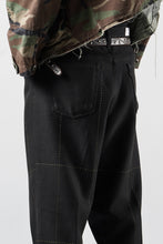 画像をギャラリービューアに読み込む, CHANGES REMAKE CUSTOM STITCH TROUSERS (BLACK #B)