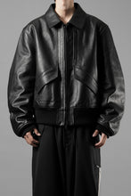 画像をギャラリービューアに読み込む, Y-3 Yohji Yamamoto LEATHER BOMBER JACKET (BLACK)