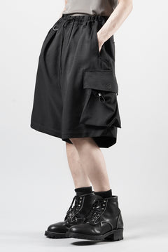 画像をギャラリービューアに読み込む, Y-3 Yohji Yamamoto SPORT UNIFORM CARGO SHORTS (BLACK)