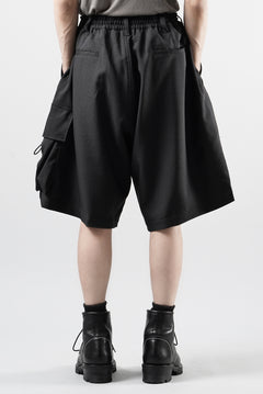 画像をギャラリービューアに読み込む, Y-3 Yohji Yamamoto SPORT UNIFORM CARGO SHORTS (BLACK)