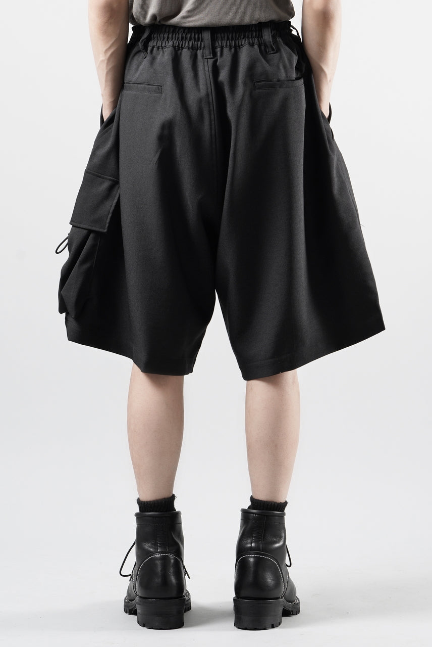 画像をギャラリービューアに読み込む, Y-3 Yohji Yamamoto SPORT UNIFORM CARGO SHORTS (BLACK)