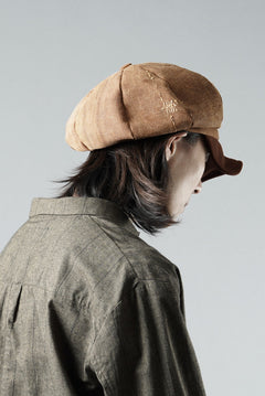 Load image into Gallery viewer, ierib exclusive Casquette / Vintage SAKABUKURO × Lamb Suede Leather (BROWN #A)