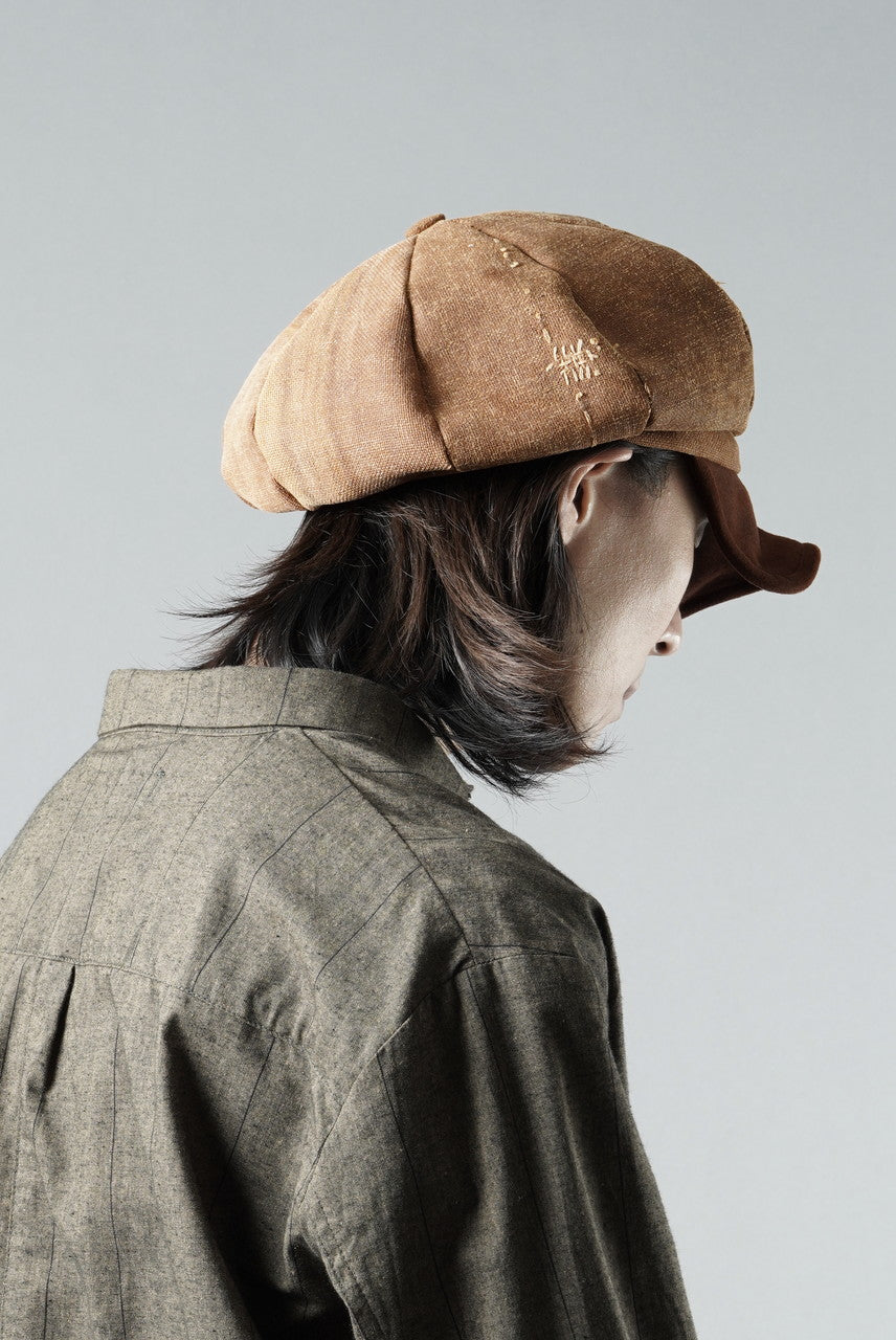Load image into Gallery viewer, ierib exclusive Casquette / Vintage SAKABUKURO × Lamb Suede Leather (BROWN #A)
