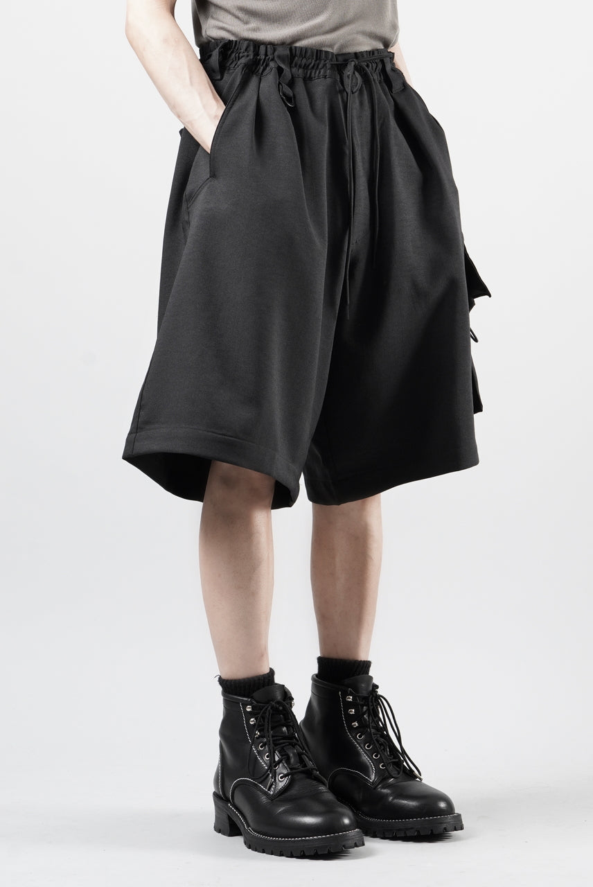 画像をギャラリービューアに読み込む, Y-3 Yohji Yamamoto SPORT UNIFORM CARGO SHORTS (BLACK)