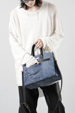 画像をギャラリービューアに読み込む, ierib exclusive 2Way Bark Bag 30 / Vintage Denim + Horse Leather (INDIGO x BLACK #A)
