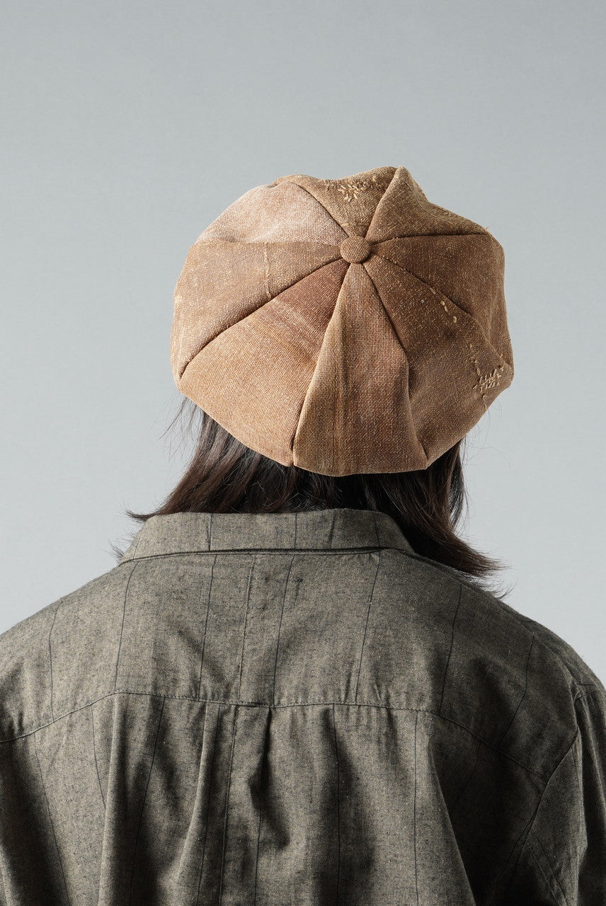 Load image into Gallery viewer, ierib exclusive Casquette / Vintage SAKABUKURO × Lamb Suede Leather (BROWN #A)