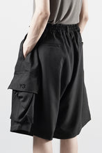 画像をギャラリービューアに読み込む, Y-3 Yohji Yamamoto SPORT UNIFORM CARGO SHORTS (BLACK)