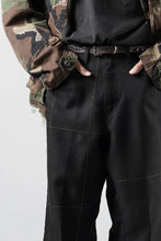 画像をギャラリービューアに読み込む, CHANGES REMAKE CUSTOM STITCH TROUSERS (BLACK #B)