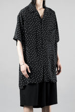 画像をギャラリービューアに読み込む, Y's for men POLKA DOT PATTERN ALOHA SHIRT / CUPRA &amp; RAYON (BLACK)