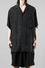 画像をギャラリービューアに読み込む, Y's for men POLKA DOT PATTERN ALOHA SHIRT / CUPRA &amp; RAYON (BLACK)