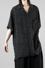 画像をギャラリービューアに読み込む, Y's for men POLKA DOT PATTERN ALOHA SHIRT / CUPRA &amp; RAYON (BLACK)