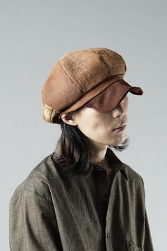 Load image into Gallery viewer, ierib exclusive Casquette / Vintage SAKABUKURO × Lamb Suede Leather (BROWN #A)