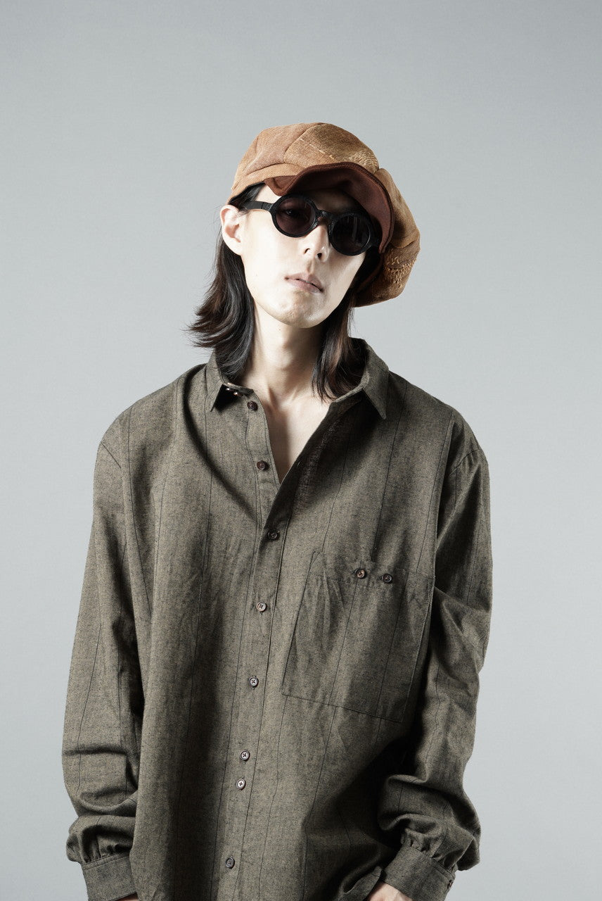 Load image into Gallery viewer, ierib exclusive Casquette / Vintage SAKABUKURO × Lamb Suede Leather (BROWN #A)