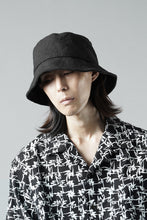 Load image into Gallery viewer, ierib exclusive Bucket Hat / Heavy Linen Canvas (BLACK EDITON)