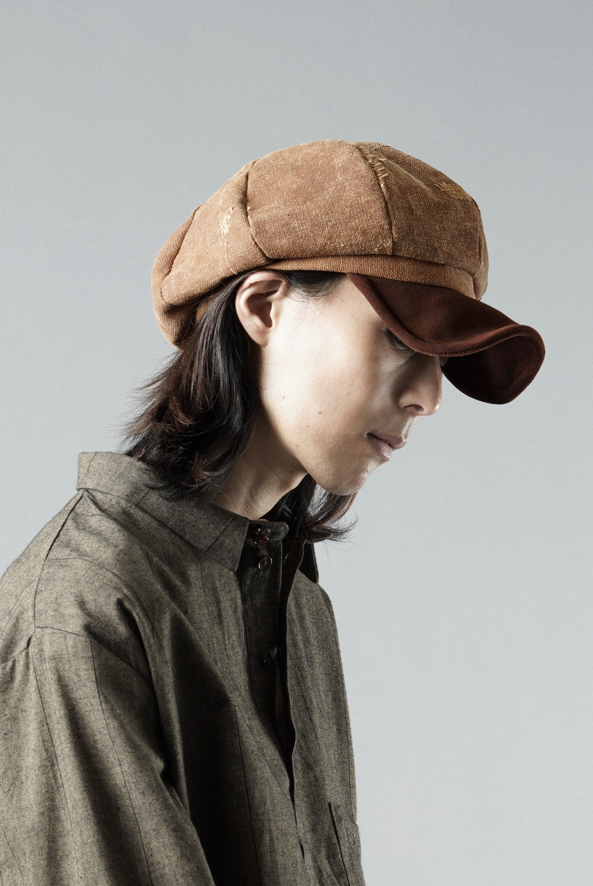 Load image into Gallery viewer, ierib exclusive Casquette / Vintage SAKABUKURO × Lamb Suede Leather (BROWN #A)