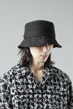 Load image into Gallery viewer, ierib exclusive Bucket Hat / Heavy Linen Canvas (BLACK EDITON)
