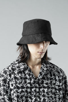 Load image into Gallery viewer, ierib exclusive Bucket Hat / Heavy Linen Canvas (BLACK EDITON)