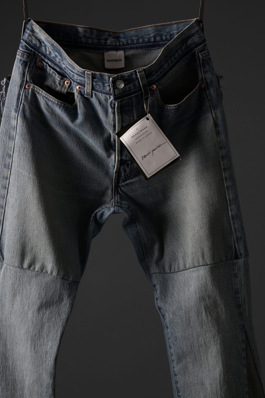 READYMADE WIDE FLARE DENIM PANTS / (BLUE #H)