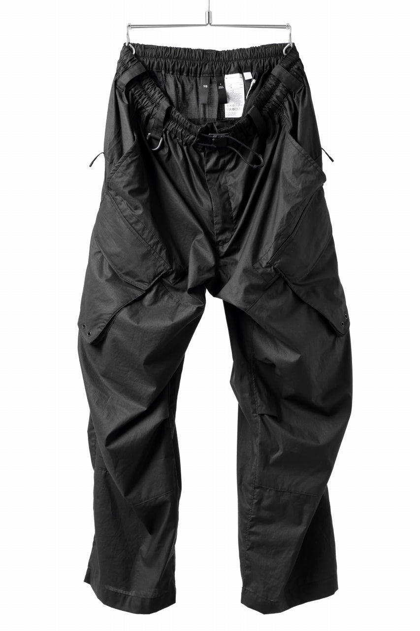 Y-3 Yohji Yamamoto OUTDOOR CARGO PANTS / RIPSTOP COTTON (BLACK)