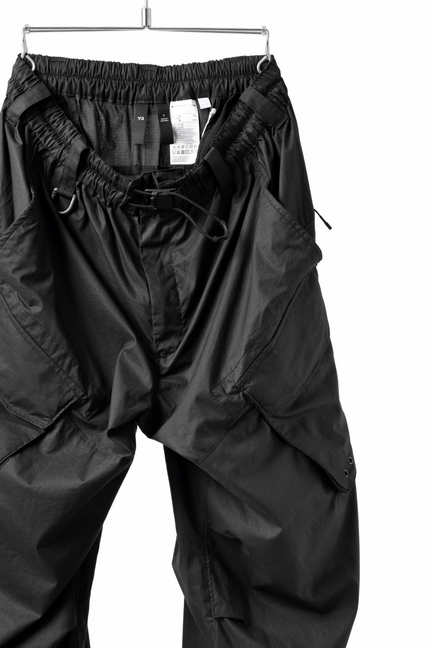 Y-3 Yohji Yamamoto OUTDOOR CARGO PANTS / RIPSTOP COTTON (BLACK)