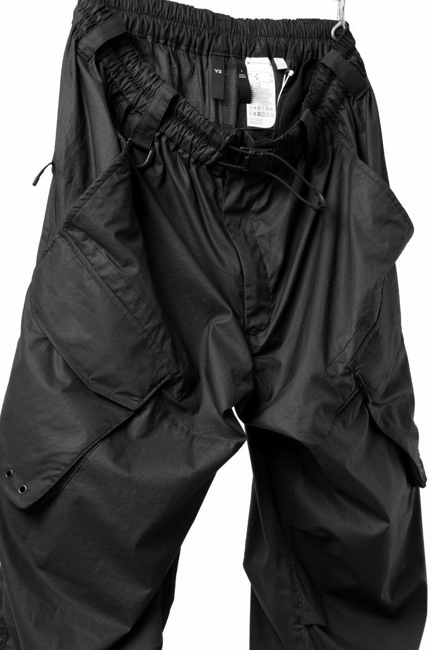 Y-3 Yohji Yamamoto OUTDOOR CARGO PANTS / RIPSTOP COTTON (BLACK)