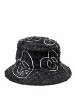 Load image into Gallery viewer, READYMADE TWEED BUCKET HAT (BLACK #A)