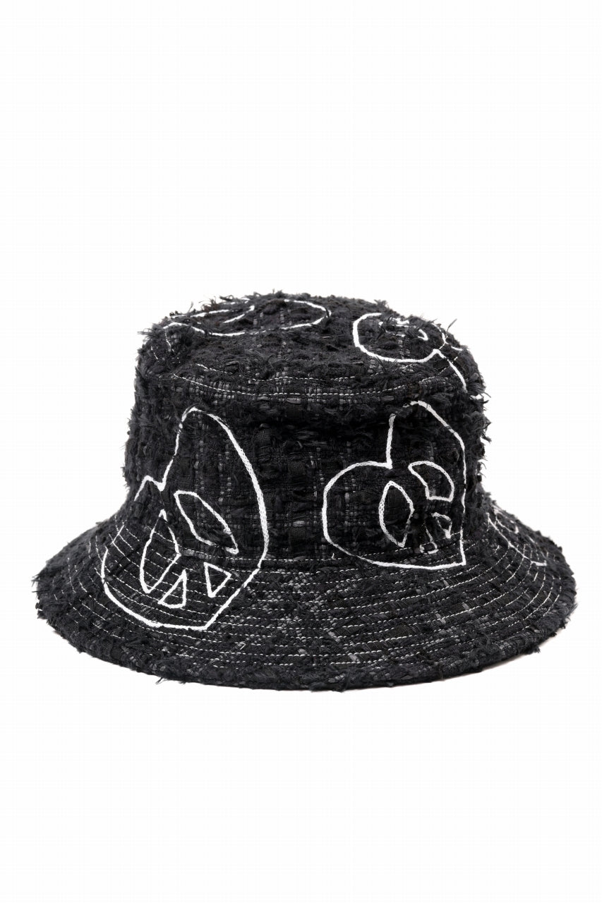 READYMADE TWEED BUCKET HAT (BLACK #A)