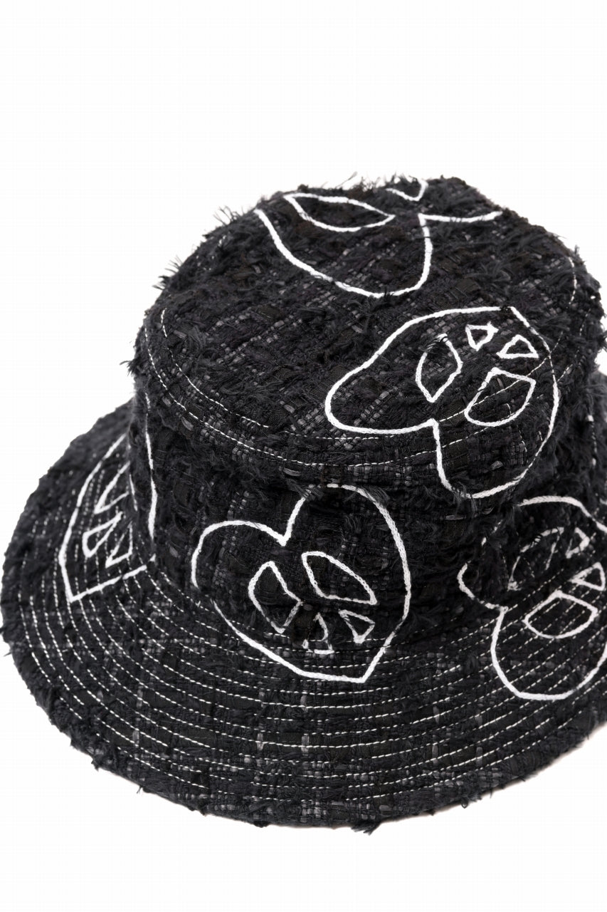 READYMADE TWEED BUCKET HAT (BLACK #A)