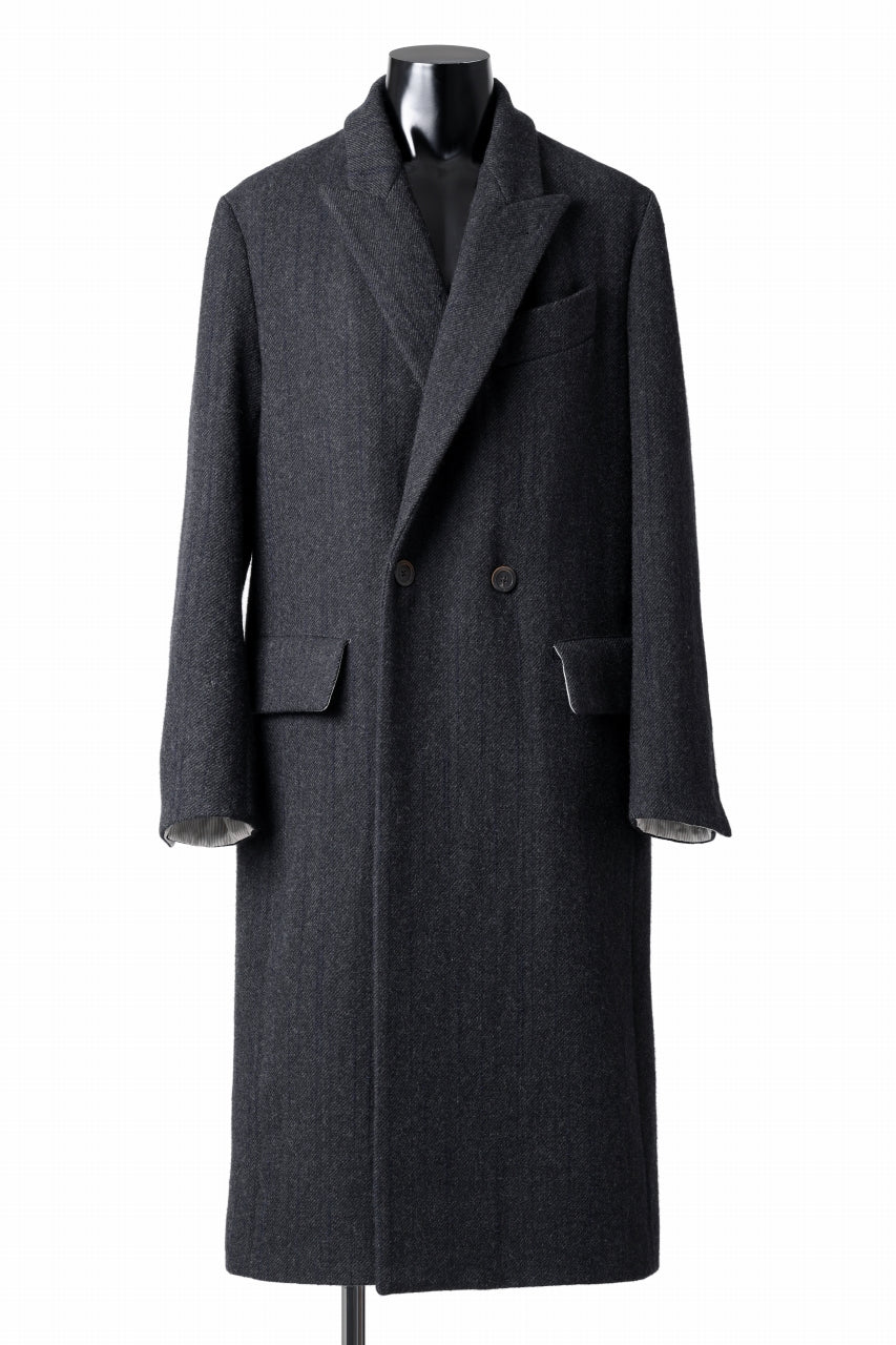 forme d'expression Double Breasted Long Coat (Dark)