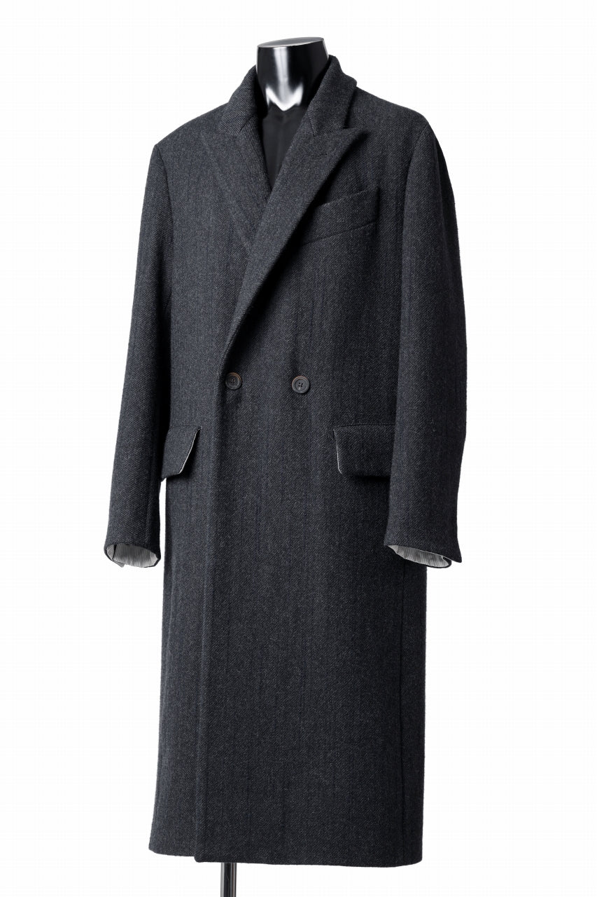 forme d'expression Double Breasted Long Coat (Dark)