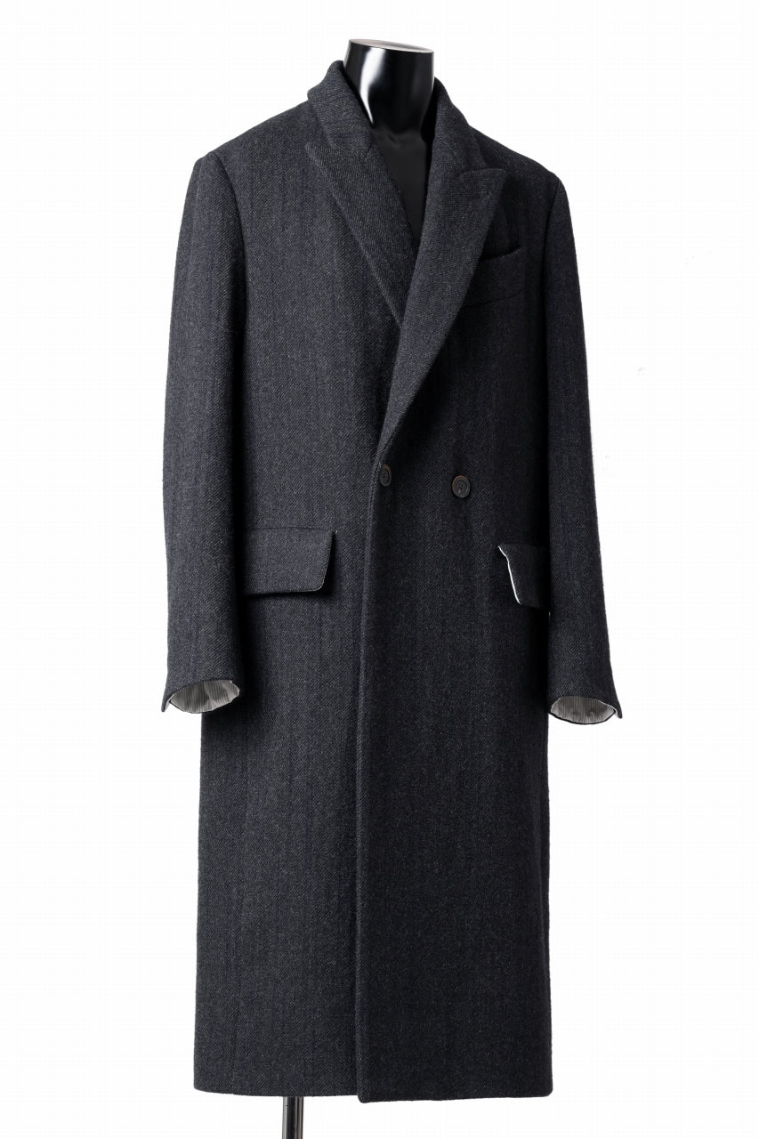 forme d'expression Double Breasted Long Coat (Dark)