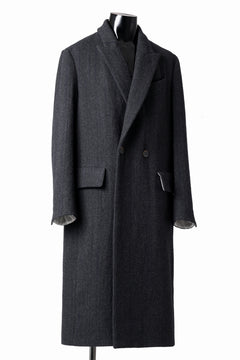 画像をギャラリービューアに読み込む, forme d&#39;expression Double Breasted Long Coat (Dark)