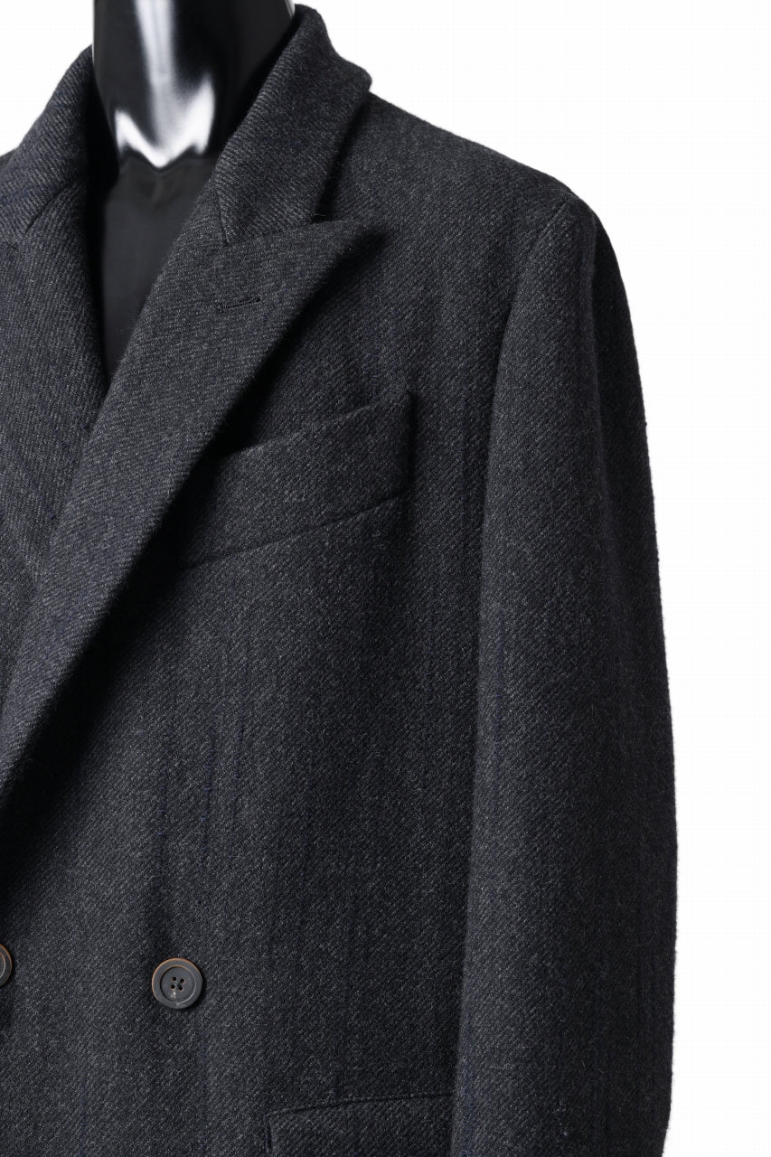 forme d'expression Double Breasted Long Coat (Dark)