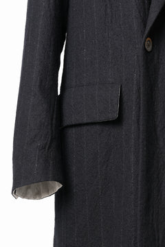 Load image into Gallery viewer, forme d&#39;expression Double Breasted Long Coat (Black)